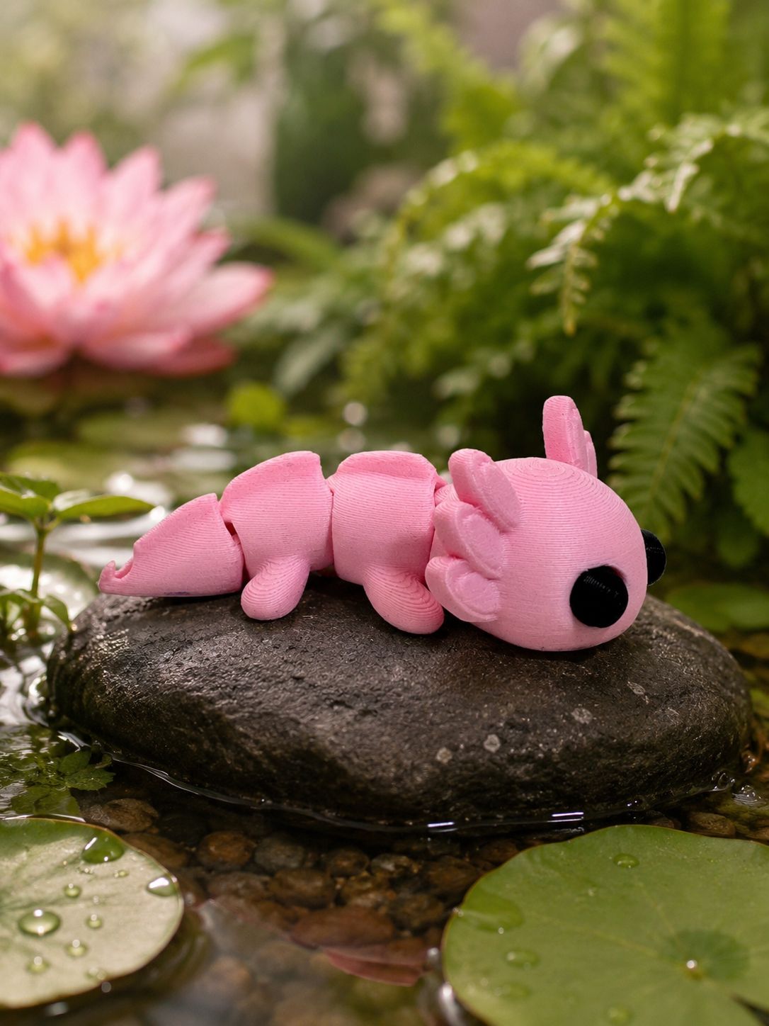 Ajolote Articulado 3D – Figura Flexible y Decorativa