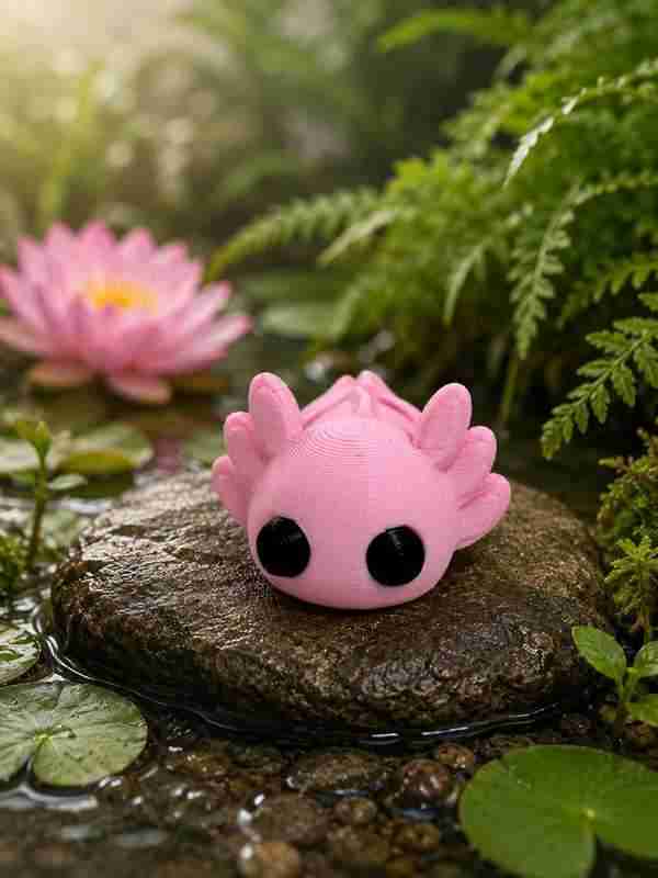 Ajolote Articulado 3D – Figura Flexible y Decorativa