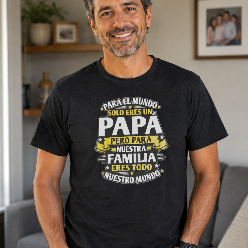 Camiseta Día del Padre – Porque para su familia lo es todo