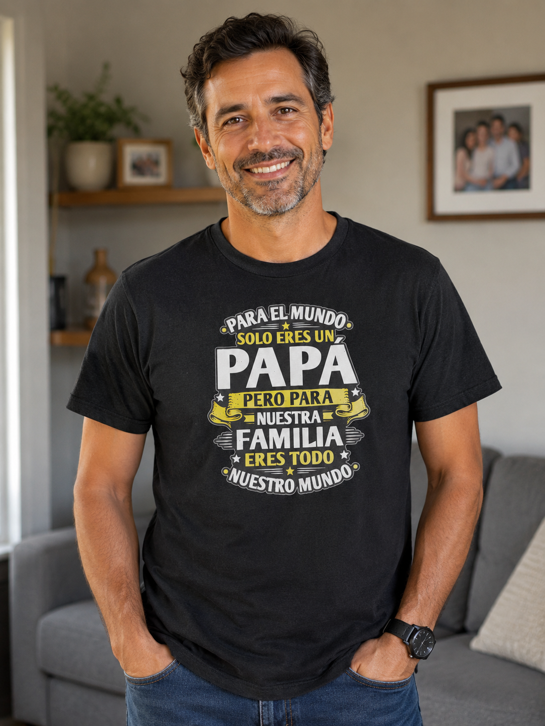 Camiseta Día del Padre – Porque para su familia lo es todo