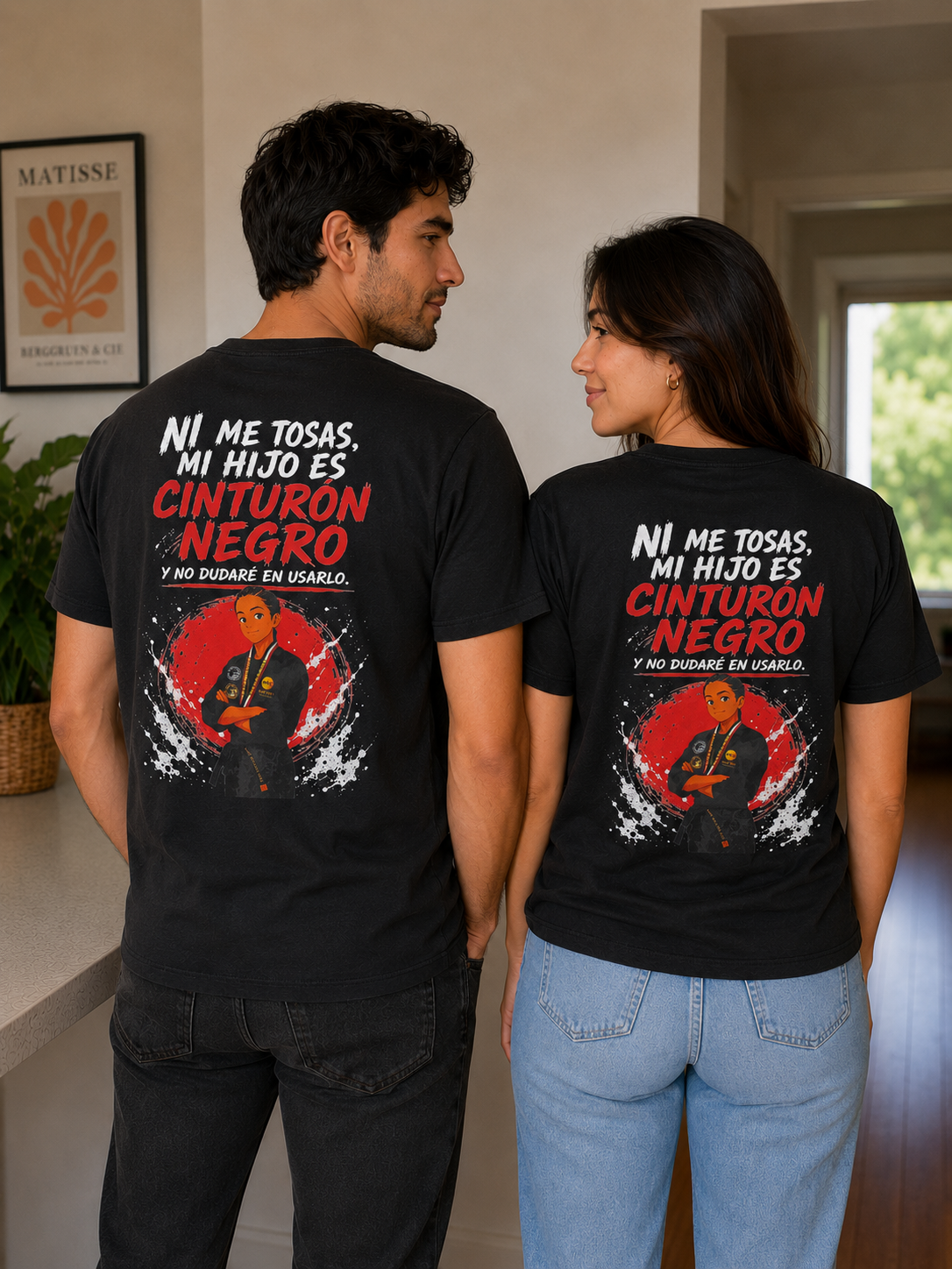 Camiseta Mi Hijo Es Cinturón Negro (FOTO PERSONALIZADA)