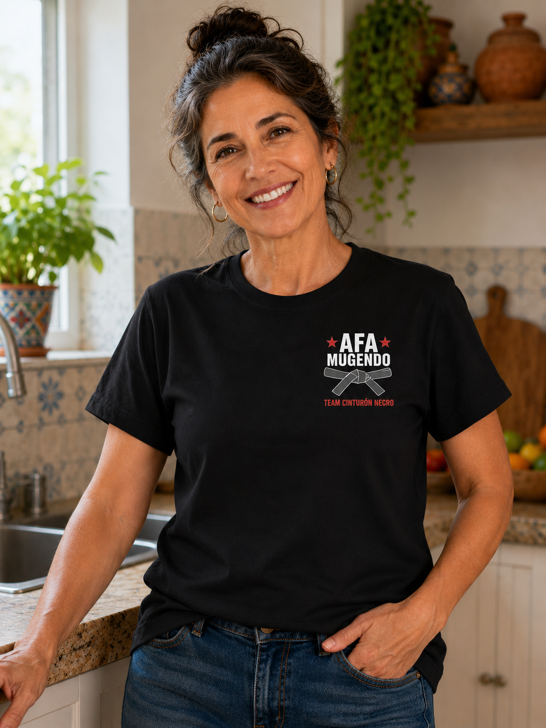 Camiseta Mi Nieto Es Cinturón Negro (FOTO PERSONALIZADA)