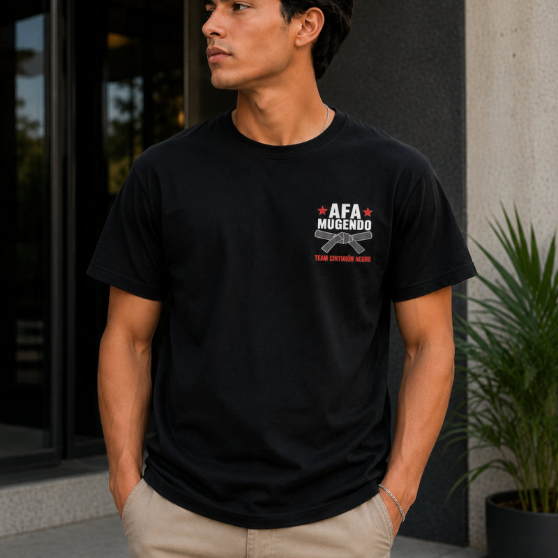 Camiseta Mi Primo Es Cinturón Negro (FOTO PERSONALIZADA)