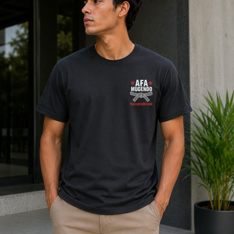 Camiseta Mi Sobrino Es Cinturón Negro (FOTO PERSONALIZADA)