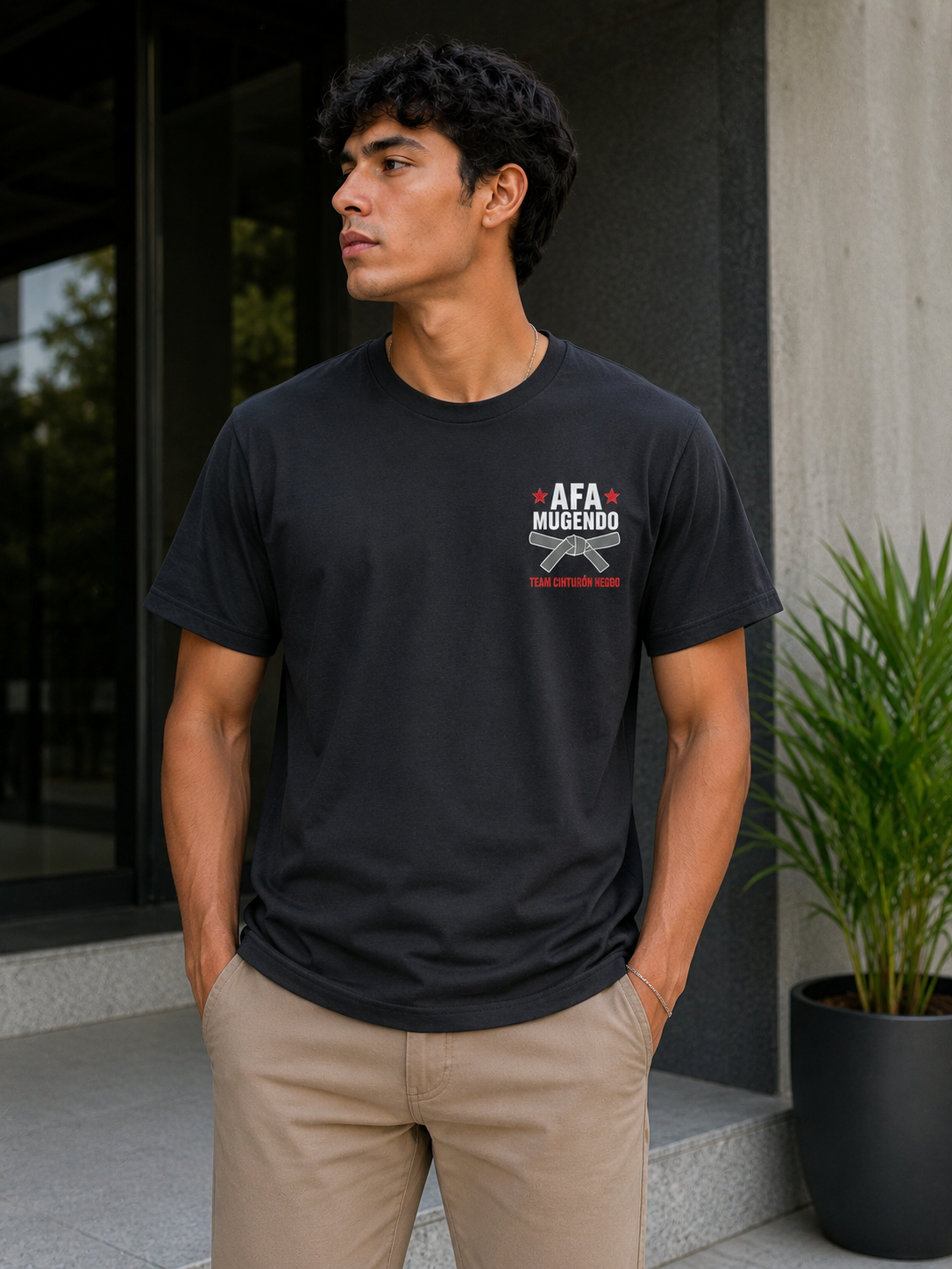 Camiseta Mi Sobrino Es Cinturón Negro (FOTO PERSONALIZADA)