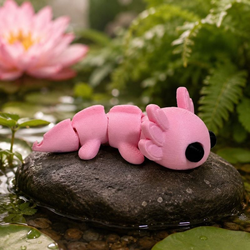 Ajolote Articulado 3D – Figura Flexible y Decorativa